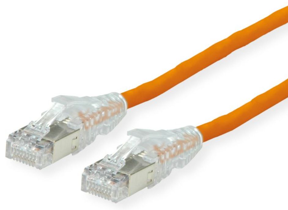 Dätwyler Cat6a Network Cable, 0.5m, Orange