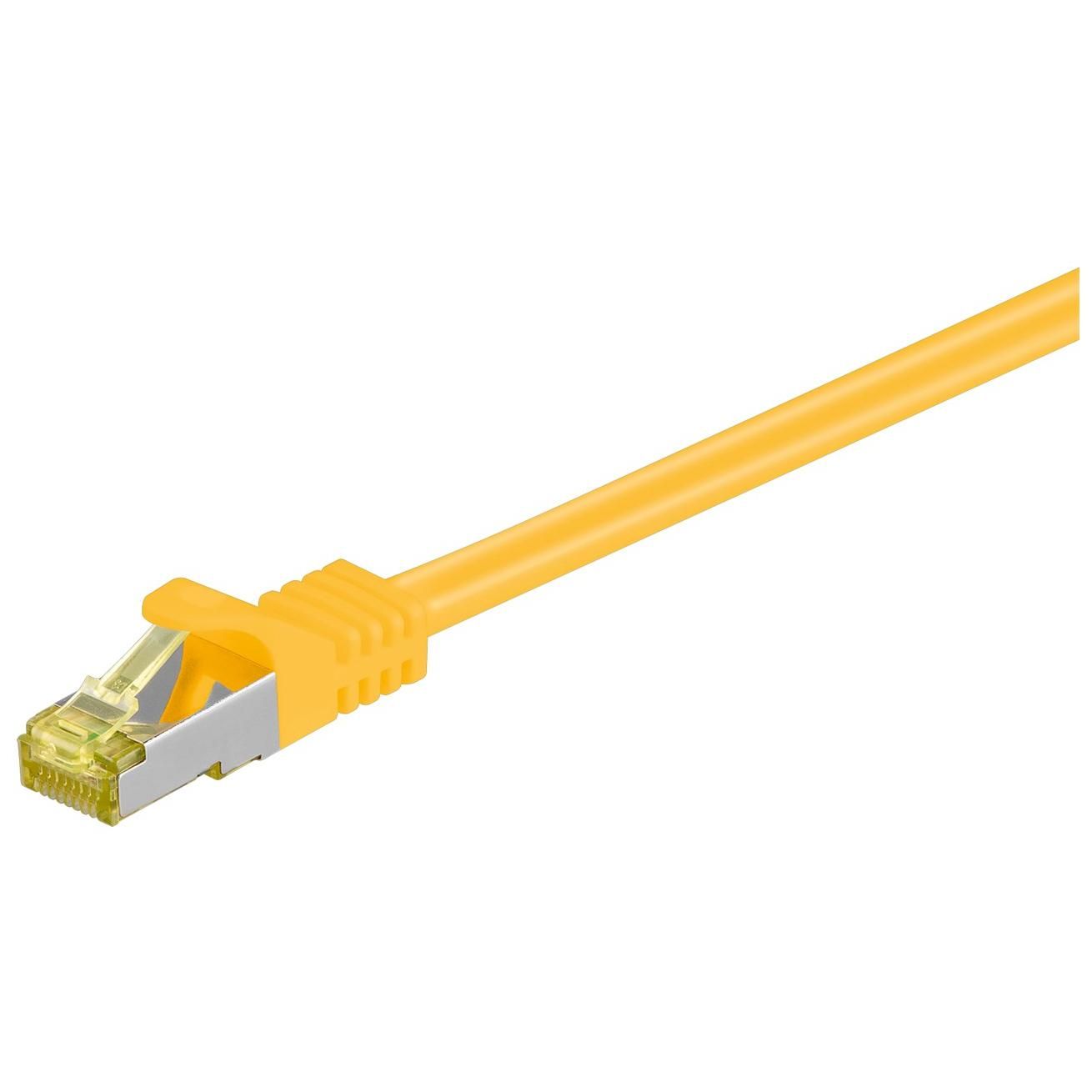 Goobay 91611 Network Cable - Yellow, 3m Cat7 S/FTP (S-STP)
