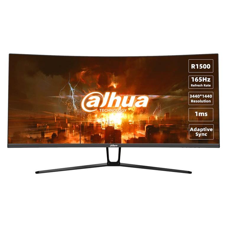 Dahua DHI-LM34-E330C - 34" Curved LED Display - 3440 x 1440 UWQHD @ 165Hz - VA 350cd/m² - 3000:1 - 1ms - 2xHDMI, 2xDisplayPort