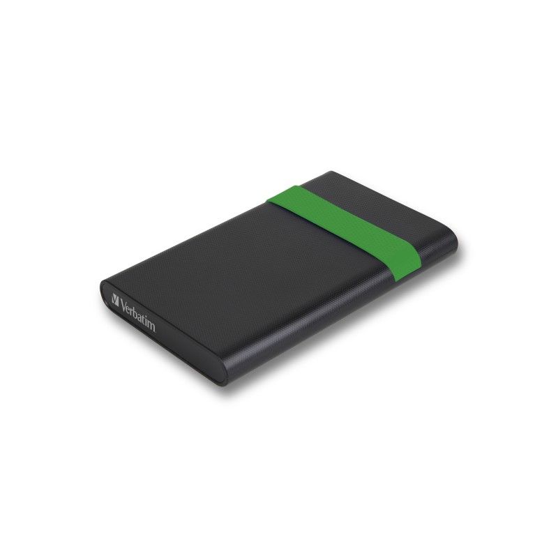 Verbatim 500GB External Portable USB 3.2 Hard Drive - Black/Green