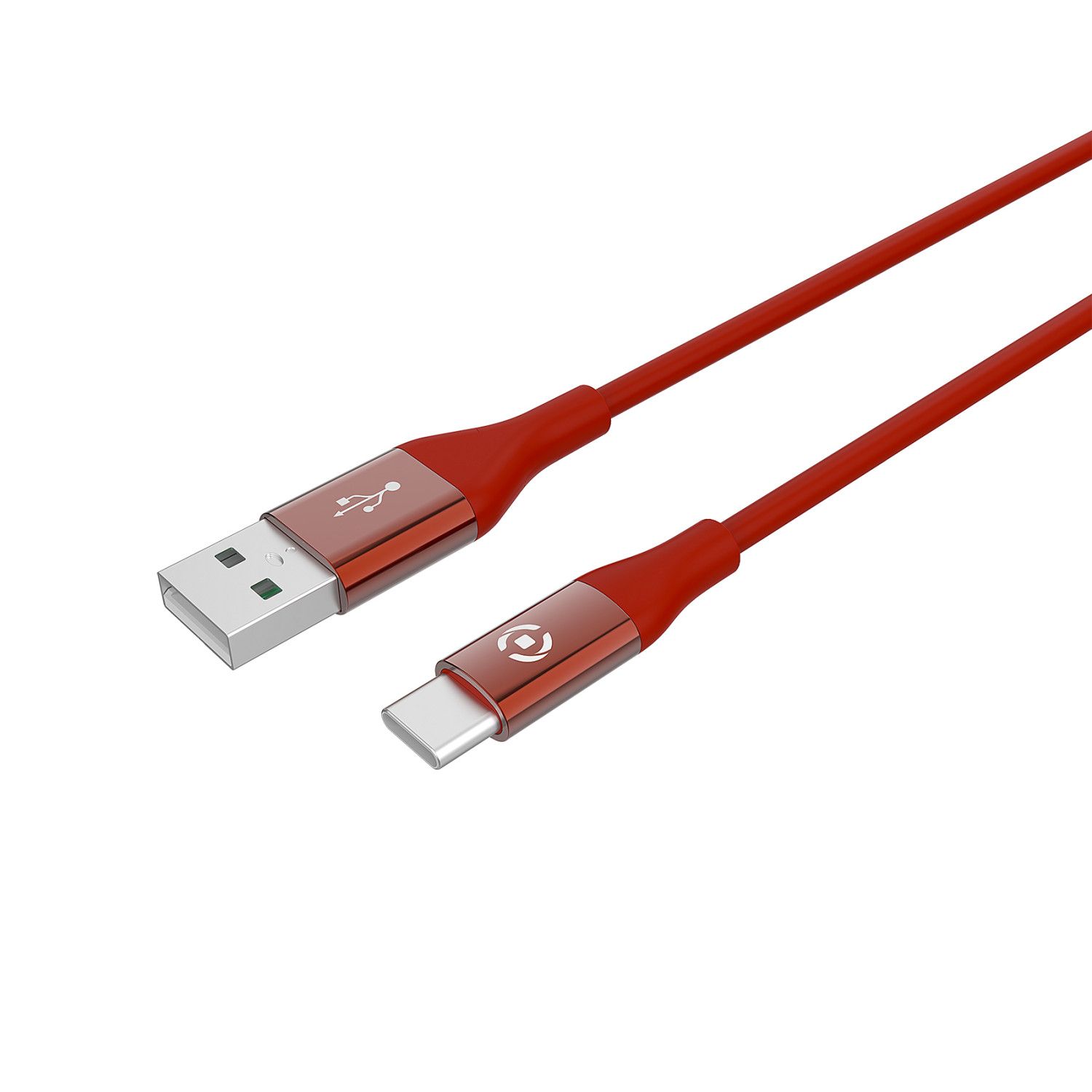 Cable Celly USB Tipo C a USB 2.0, 1 m, Rojo