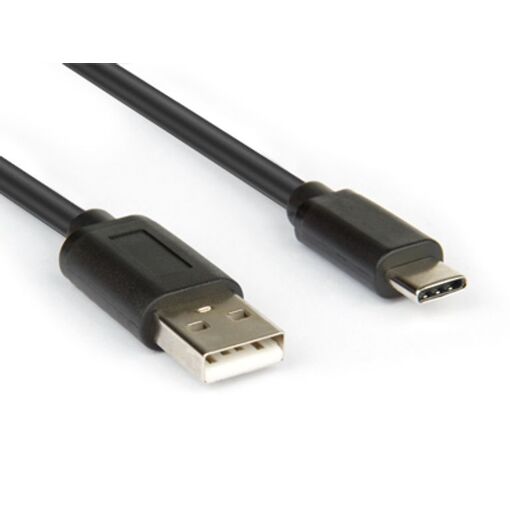 Cable Hamlet USB 2.0, 1 metro, USB A a USB C, Negro