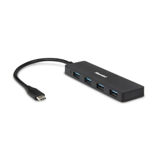 Hub et concentrateur Hamlet XHUB4031TC USB 3.2 Gen 2 (3.1 Gen 2) Type-C, Noir