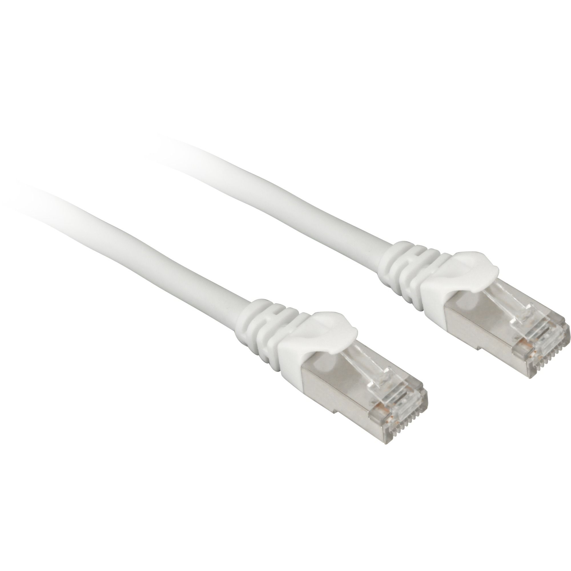 Sharkoon SFTP Cable, RJ-45 Cat.7a (White, 1 Meter, Bare Wire)