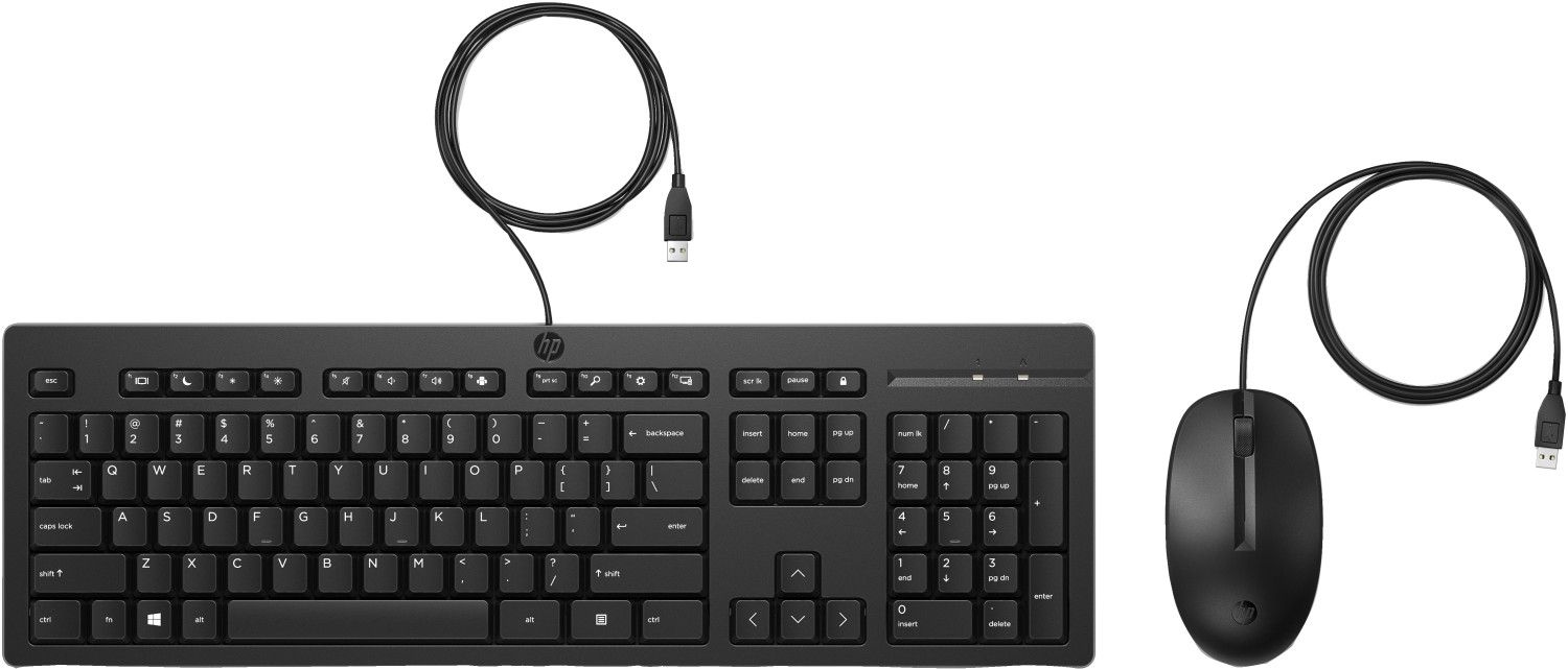 HP Wired Keyboard and Mouse Set 225