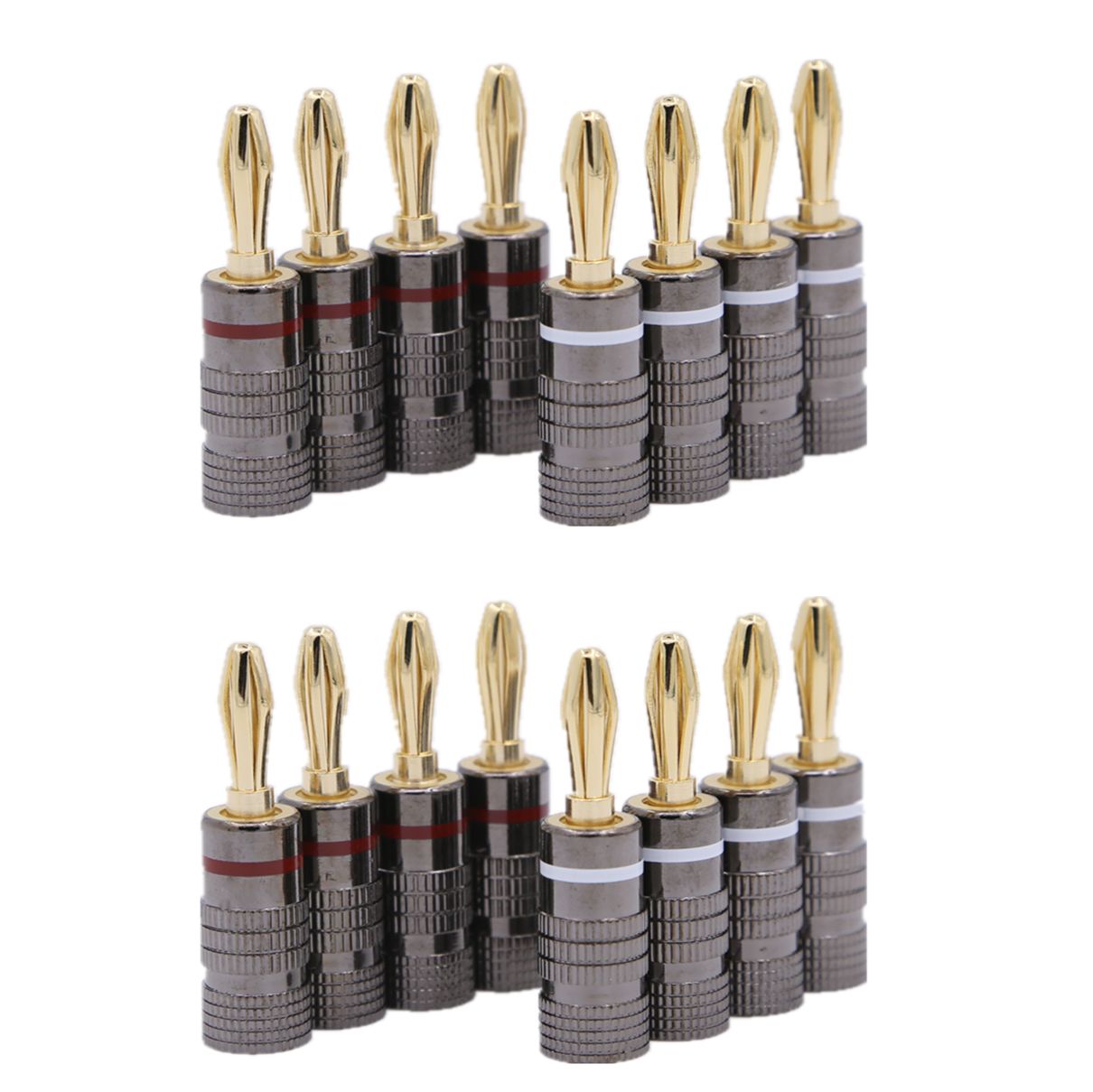 Conector banana de oro plaquado INF 4 mm