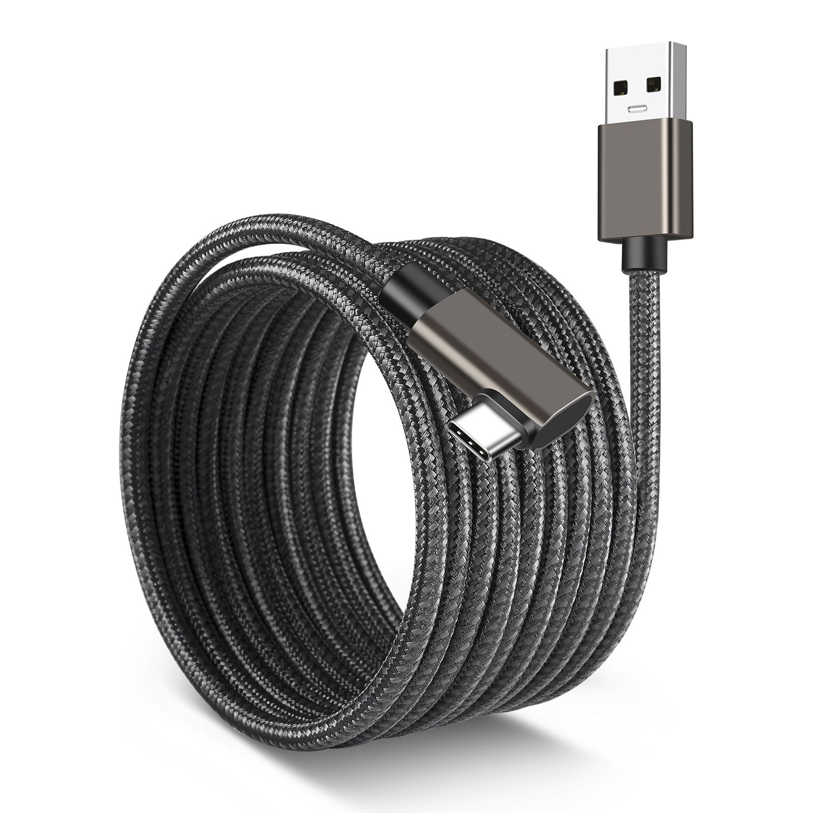 INF USB A to Type-C Cable, 5m, Dark Grey