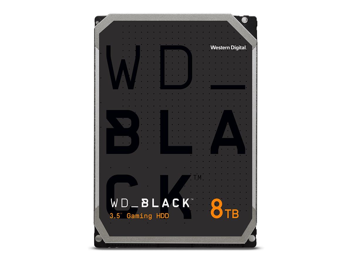 Western Digital WD Black 8TB Internal Hard Drive - 3.5" SATA 6Gb/s, 7200 RPM, 256MB Buffer