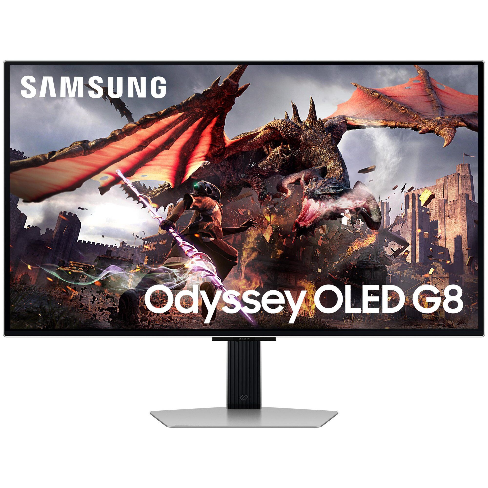 Ecran PC Samsung G80SD 32" 3840 x 2160 4K Ultra HD OLED Argent