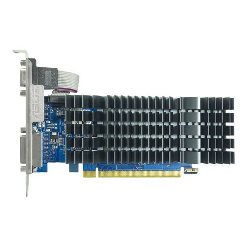 Carte graphique ASUS GeForce GT 710 EVO - GF GT 710 - 2 Go DDR3 - Profil bas PCIe 2.0 - DVI, HDMI, D-Sub - Ventilateur silencieux