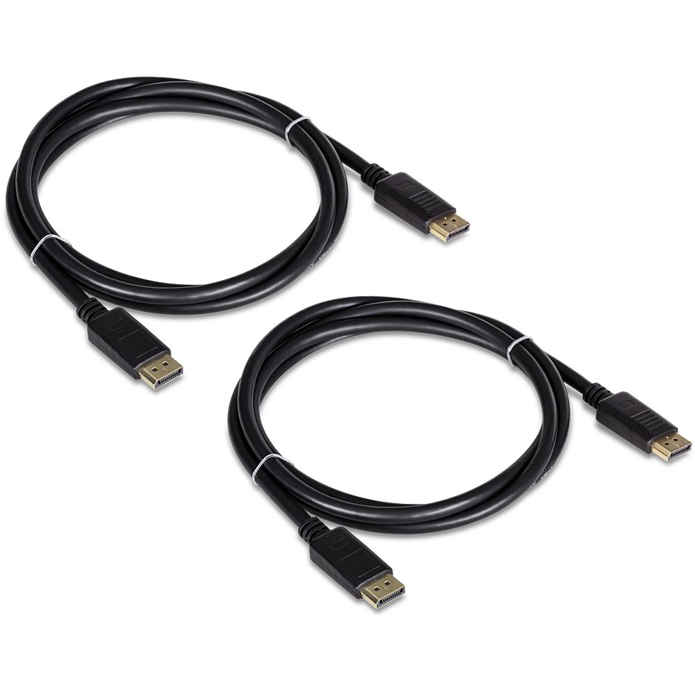 Trendnet DisplayPort Cable 1.8m Black (2-Pack)