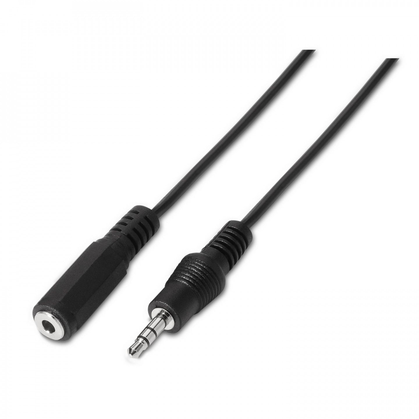 Cable de audio AISENS 3,5 mm, 1,5 m (Negro)