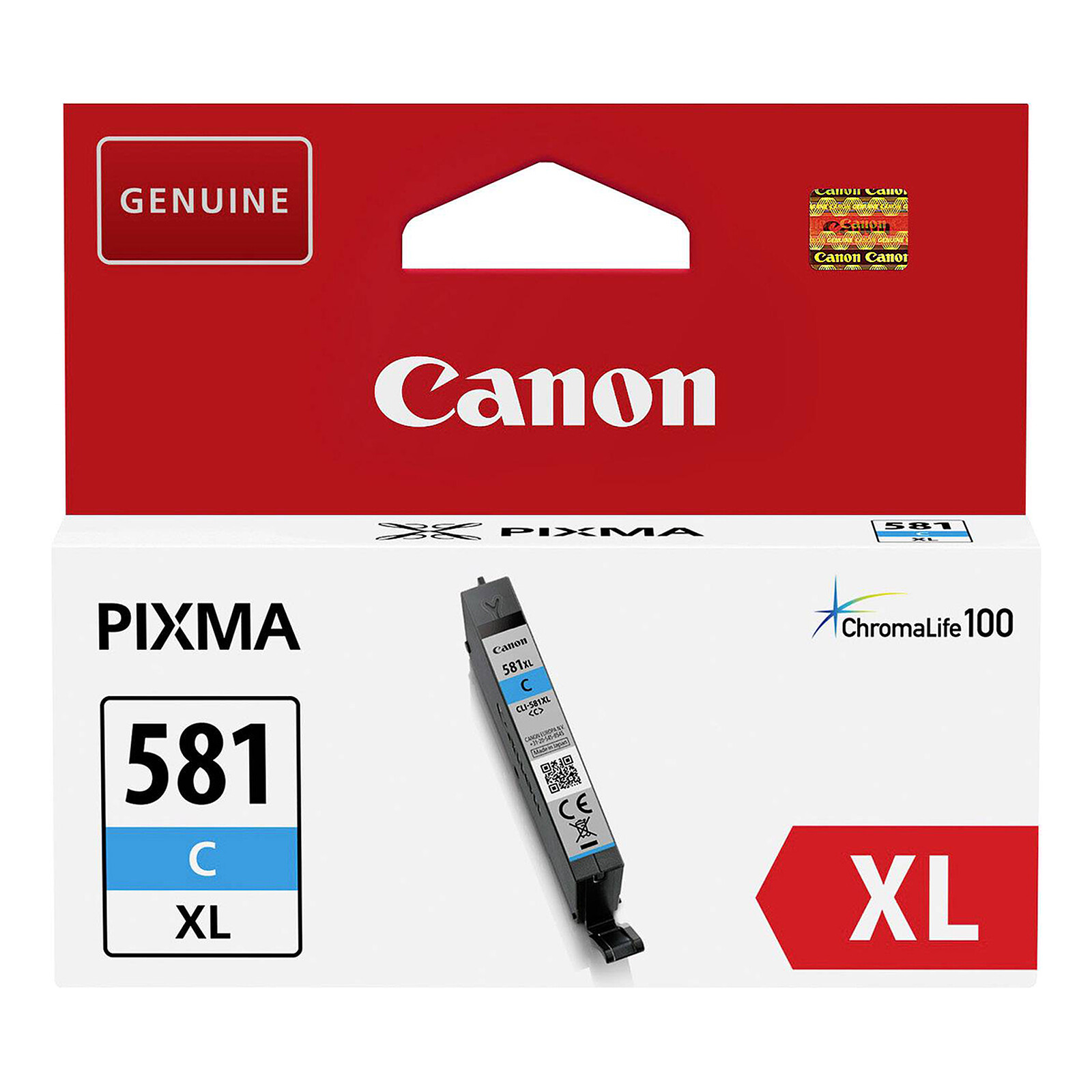 Canon CLI-581C XL High Yield Cyan Ink Cartridge