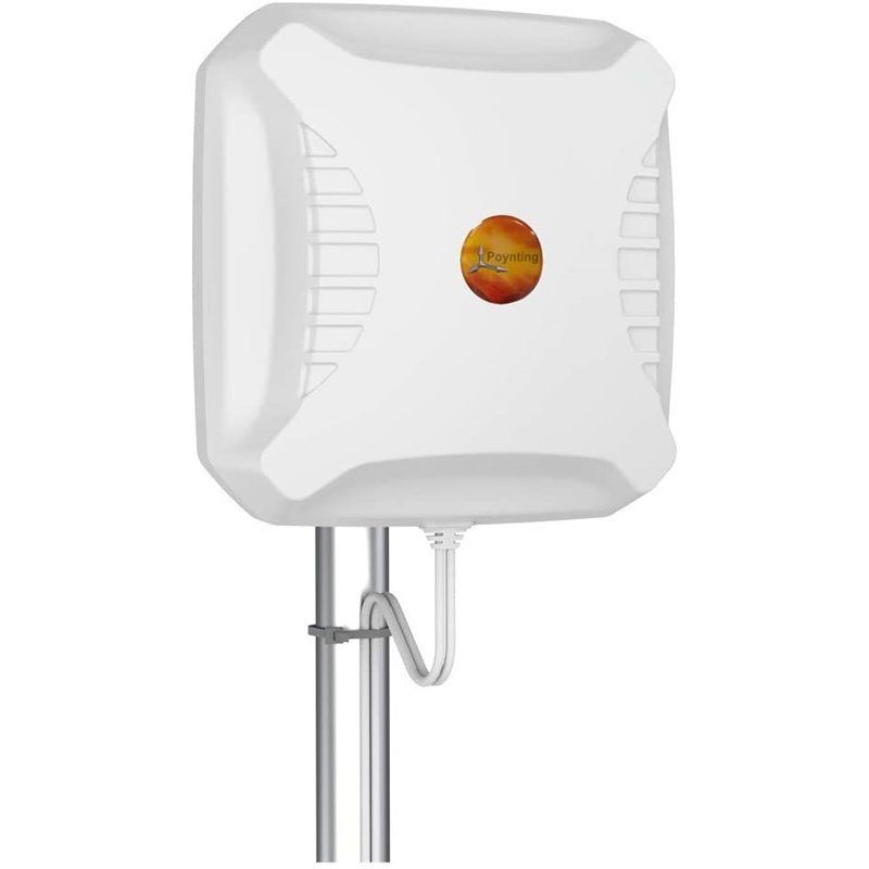Antena de máo Poynting 5G/LTE, Blanca, SMA (M) LoRa Helio 11dBi MIMO plano con cable de 5m