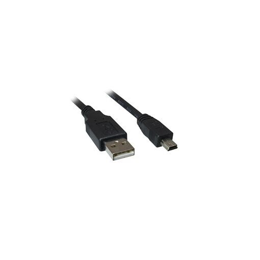 Cable USB Sharkoon 2.0, 2 m, USB A a Mini-USB B, Negro