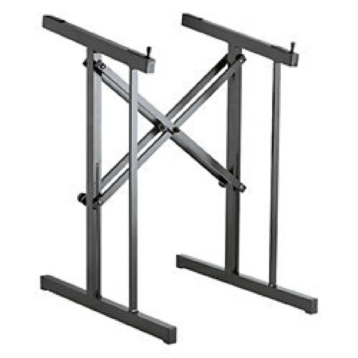 K&M 42040 Stand - Black - DJ Mixer Stand - Robust Structure - Black Finish