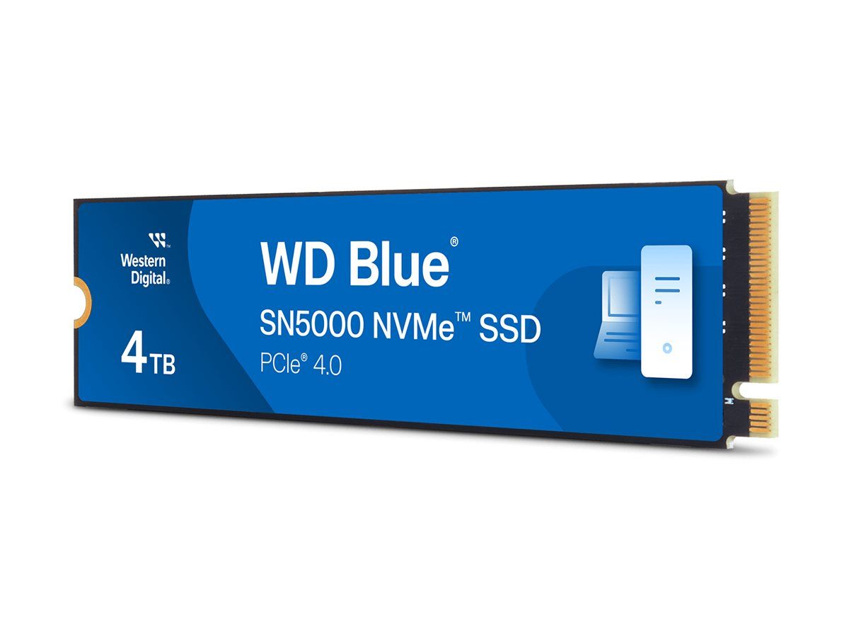 Western Digital Blue SN5000 - 4TB NVMe SSD (M.2 2280, PCIe 4.0 x4)