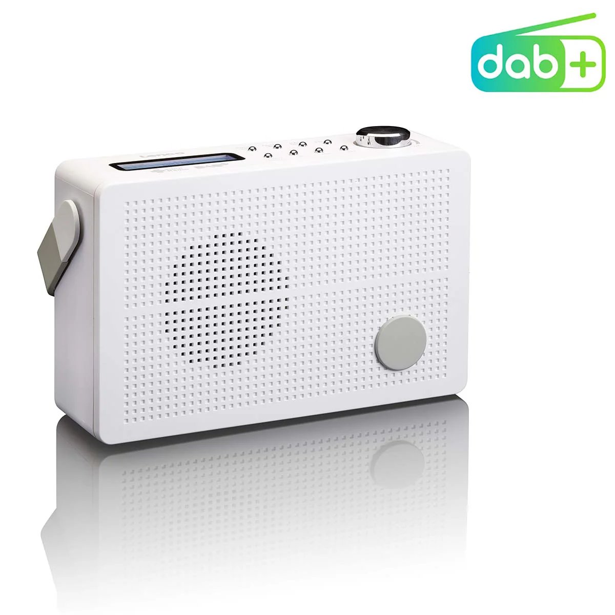 Lenco PDR-030WH - DAB+/FM Portable Radio with Alarm Function - White