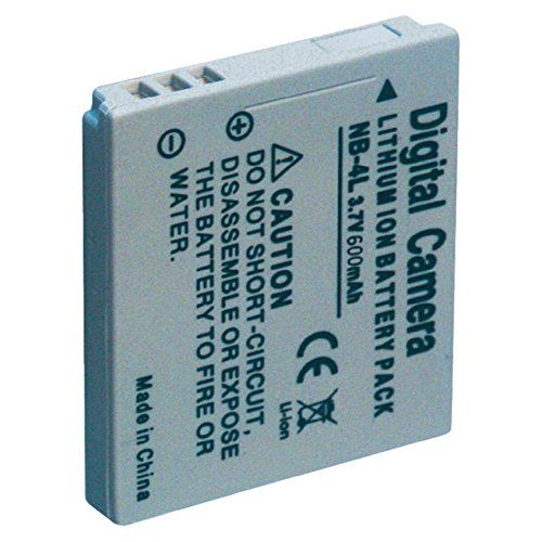 Energy Rechargeable Battery for Vintage Camera NB-4L Li-ion 3.7V 600mAh