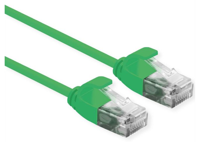 Roline Cat6a Network Cable, Green, 3m (U/UTP)