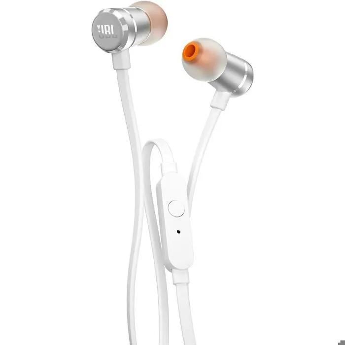 JBL Tune 290 - Wired Earbuds with Microphone - Silver