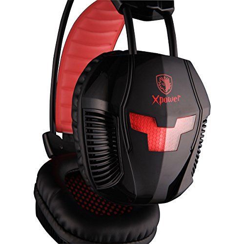 Sades SA-706 In-Ear Gaming Headphones - Black/Red