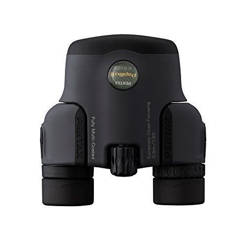 Pentax Papillo II Binoculars 6x21 with Case, Black