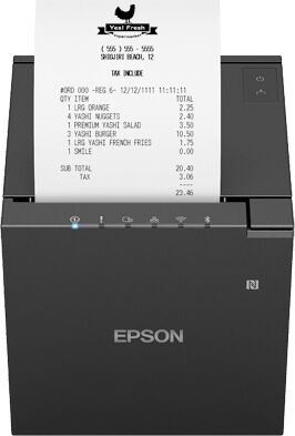 Impresora térmica Epson TM-M30III inalámbrica y con cable - 203 x 203 DPI, Negro