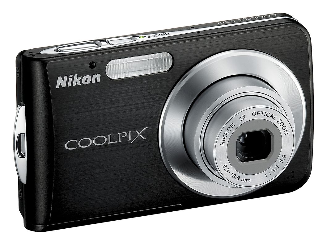 Nikon Coolpix S210 8MP Compact Camera - Urban Black
