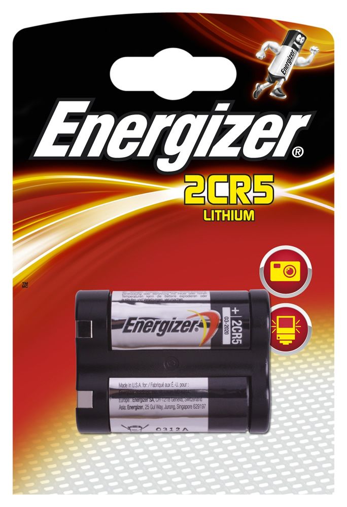 Energizer Lithium Battery 2CR5 for Camera