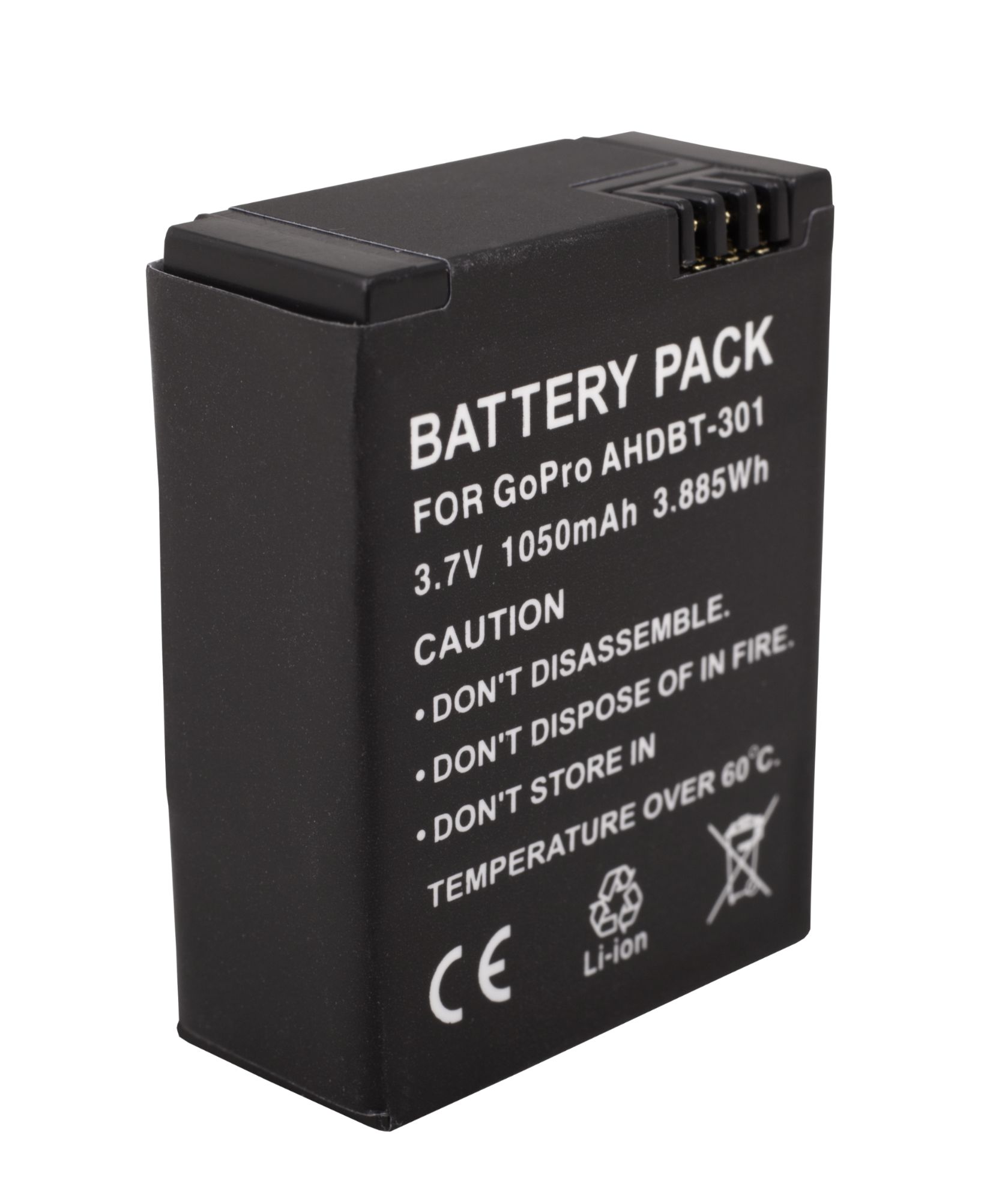 Urban Factory - Li-Ion Battery 1050 mAh - Black - for GoPro HERO3, HERO3+