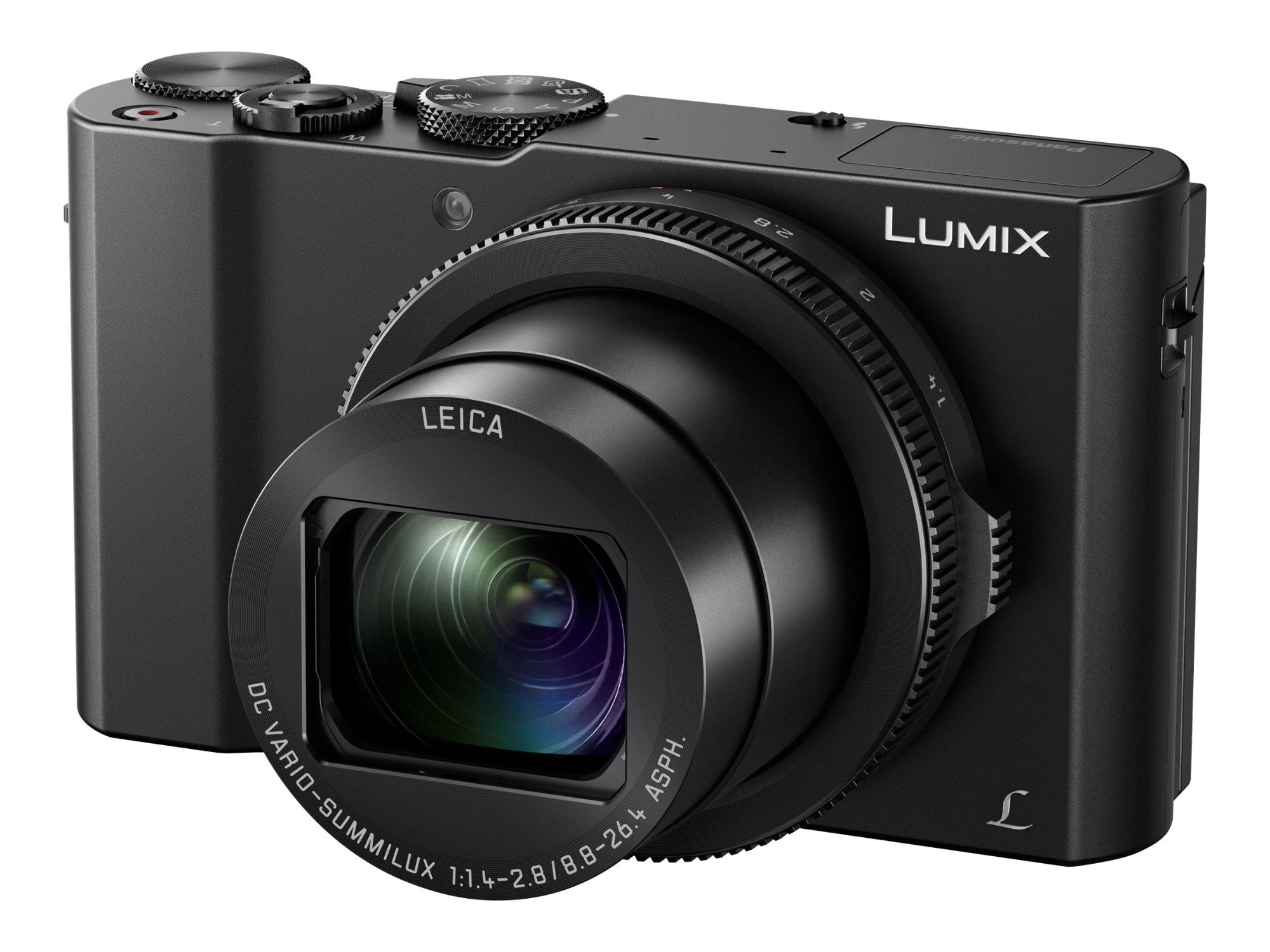 Panasonic Compact Digital Camera - 20.1MP - 4K/30fps - 3x Optical Zoom - Leica - Wi-Fi - Black
