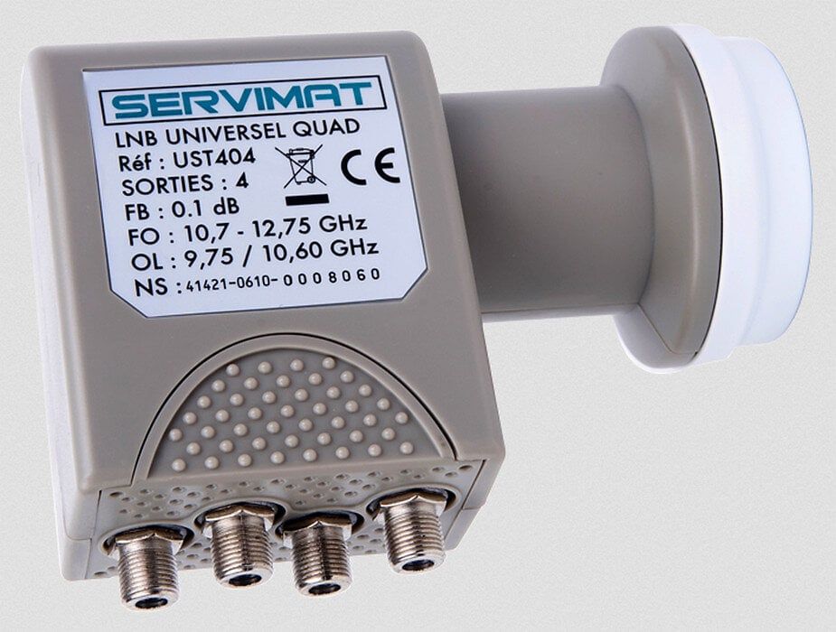 Servimat Universal Quad LNB UST404 (4 Universal Outputs)