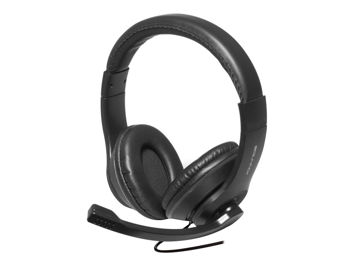 Suza Advance MIC-S799 Headphonics Pro - Stereo Headset - Circum-aural - Wired - 3.5mm Jack - Black
