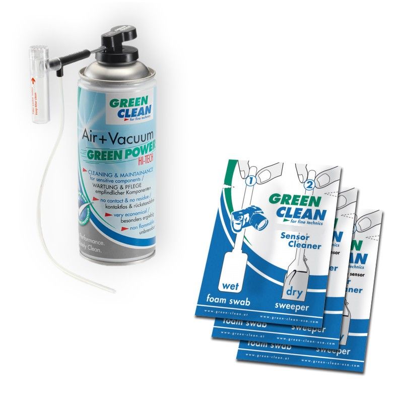 Green Clean SC6200 Mini Vacuum Cleaning Kit (400ml + Swabs) for Small Sensor
