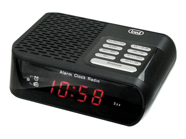 Reloj despertador radio Trevi RC 827 D - Negro