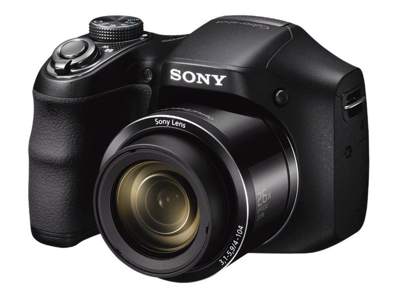 Sony CompactH200 Digital Camera - 20.1MP - 720p - 26x Optical Zoom - Black