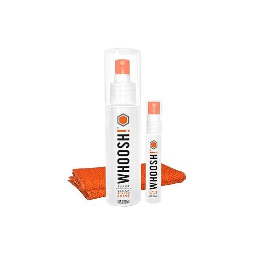 Kit de limpieza Whoosh Screen Shine Duo+ para dispositivos móviles y pantallas