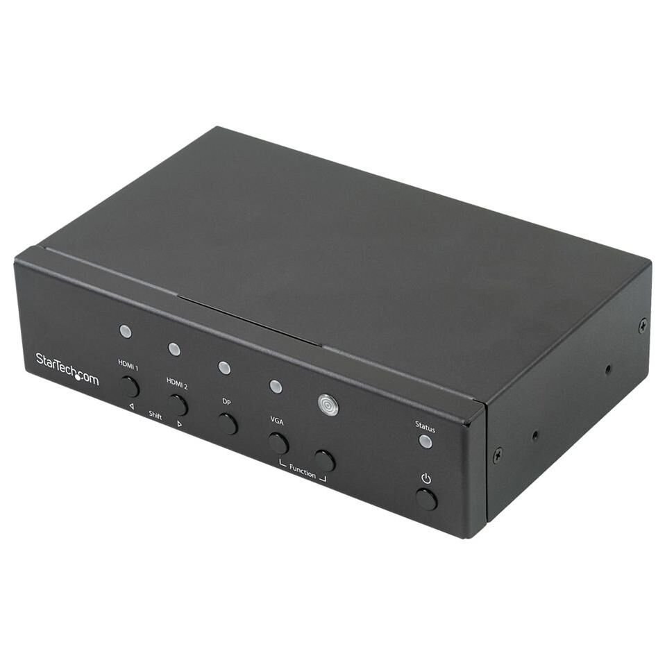 Startech Switch et convertisseur automatique avec plusieurs entrées vers HDMI - DisplayPort, VGA et double HDMI vers HDMI - 4K - Commutateur vidéo/audio - de bureau - pour P/N: BOX4CABLE