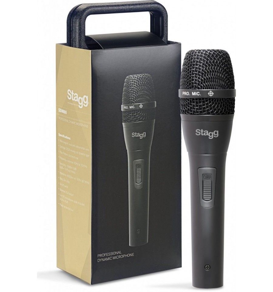 Stagg SDM80 - Microphone Dynamic Cardioid for Voice and Instruments