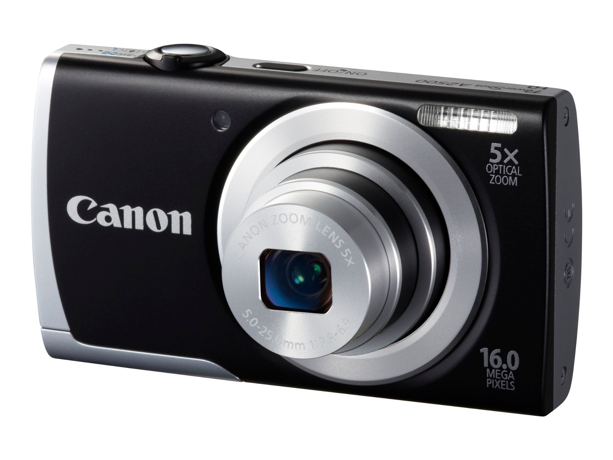 Canon Compact Camera - 16.0MP - 720p - 5x Optical Zoom - Black