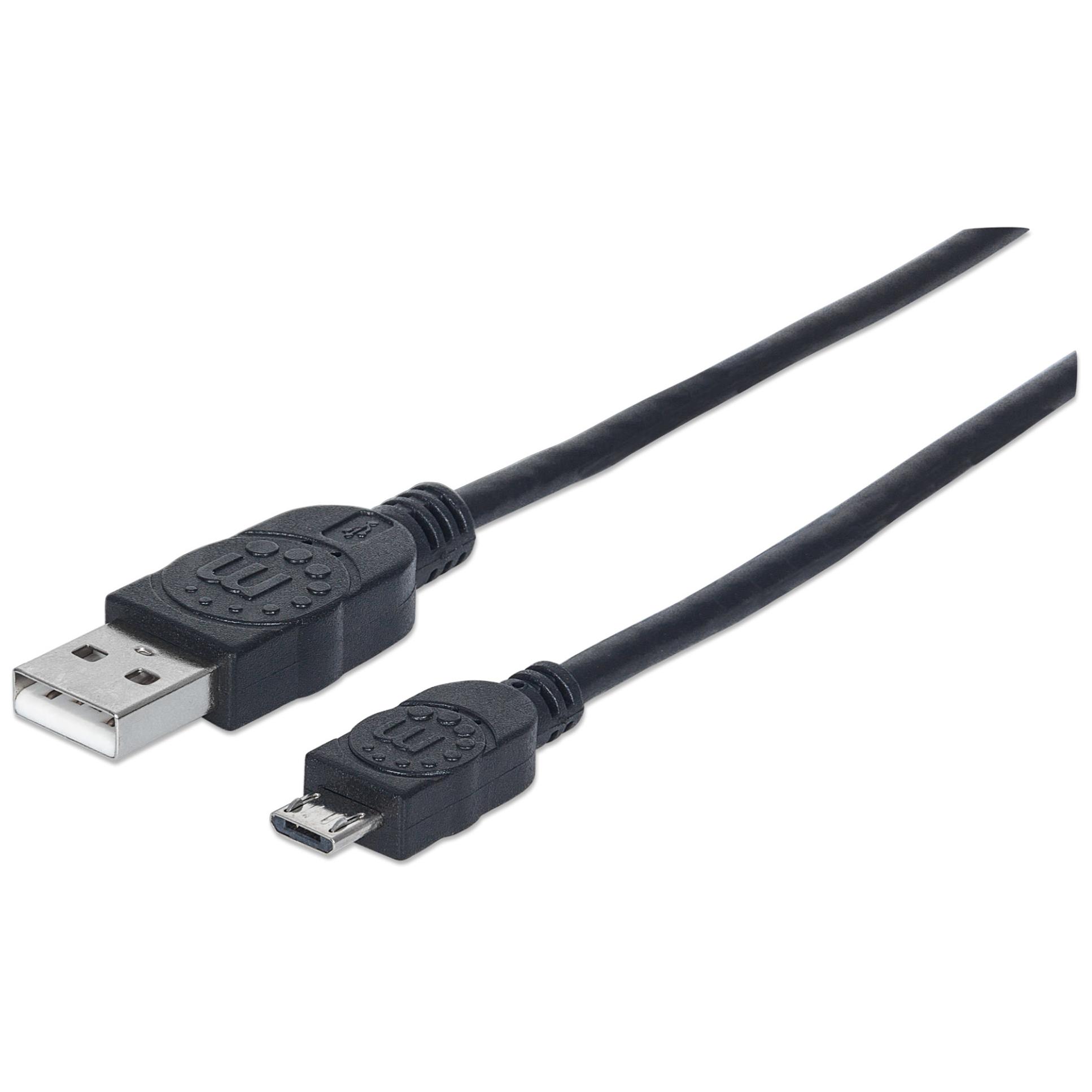 IC Intracom USB 2.0 Cable, 0.5m, USB A to Micro-USB B