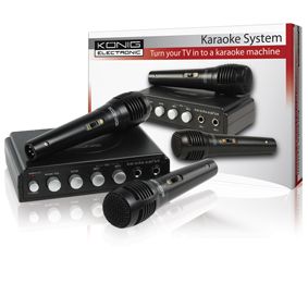 König HAV-KM10 Karaoke Mixer - Black (Size: 10in, Color: Black, Capacity: N/A)