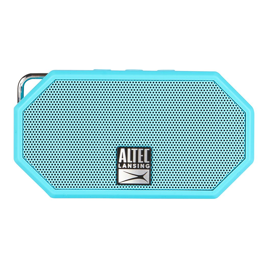 Altec Lansing H2O Mini Bluetooth Speakers IP67, Aqua Blue (PC & Smartphone - iPhone 7/Galaxy S8/S7)