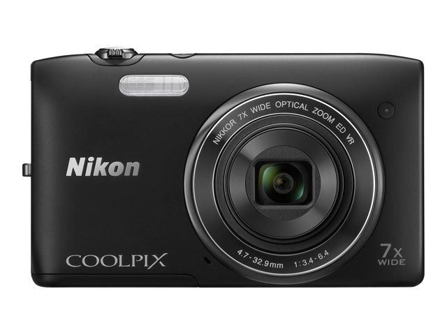 Nikon Coolpix S3500 20.1MP Compact Camera Black