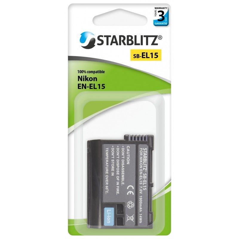 Starblitz Nikon EN-EL15 Rechargeable Lithium-ion Battery