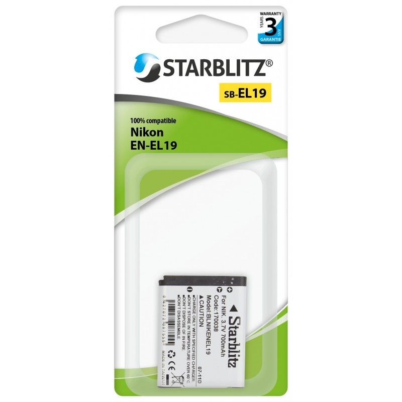 Starblitz Nikon EN-EL19 Rechargeable Lithium-ion Battery