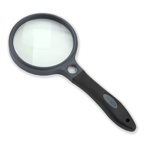 Carson SG-10 SureGrip 2x Hand Loupe, 90mm