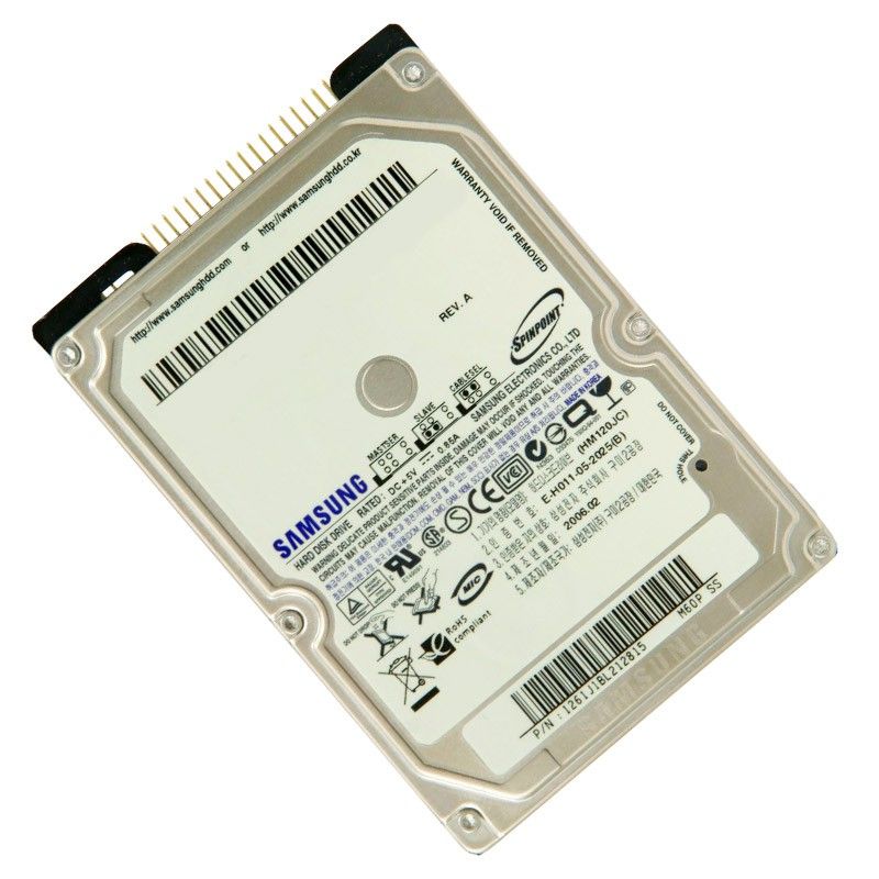 Samsung 2.5-Inch 120GB HDD, 5400 RPM, 8MB Cache (HM120JC)