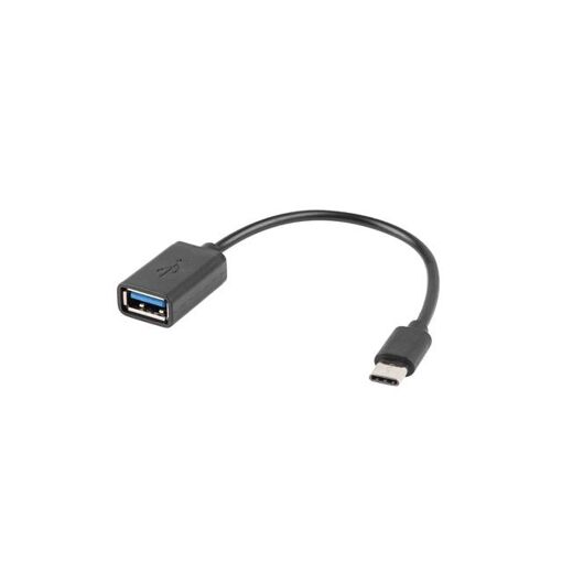 Câble USB Lanberg, 0,15 m, Noir